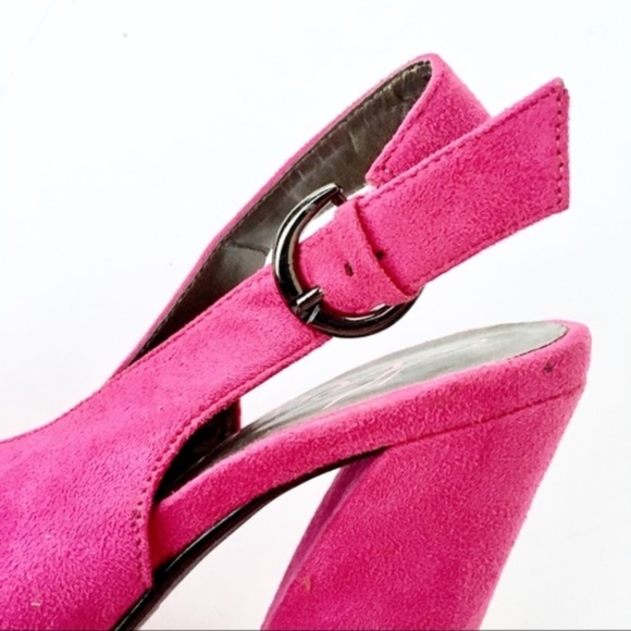 HEART SOUL FABIANA FUCHSIA PLATFORM PUMPS 7.5 - Picture 4 of 8